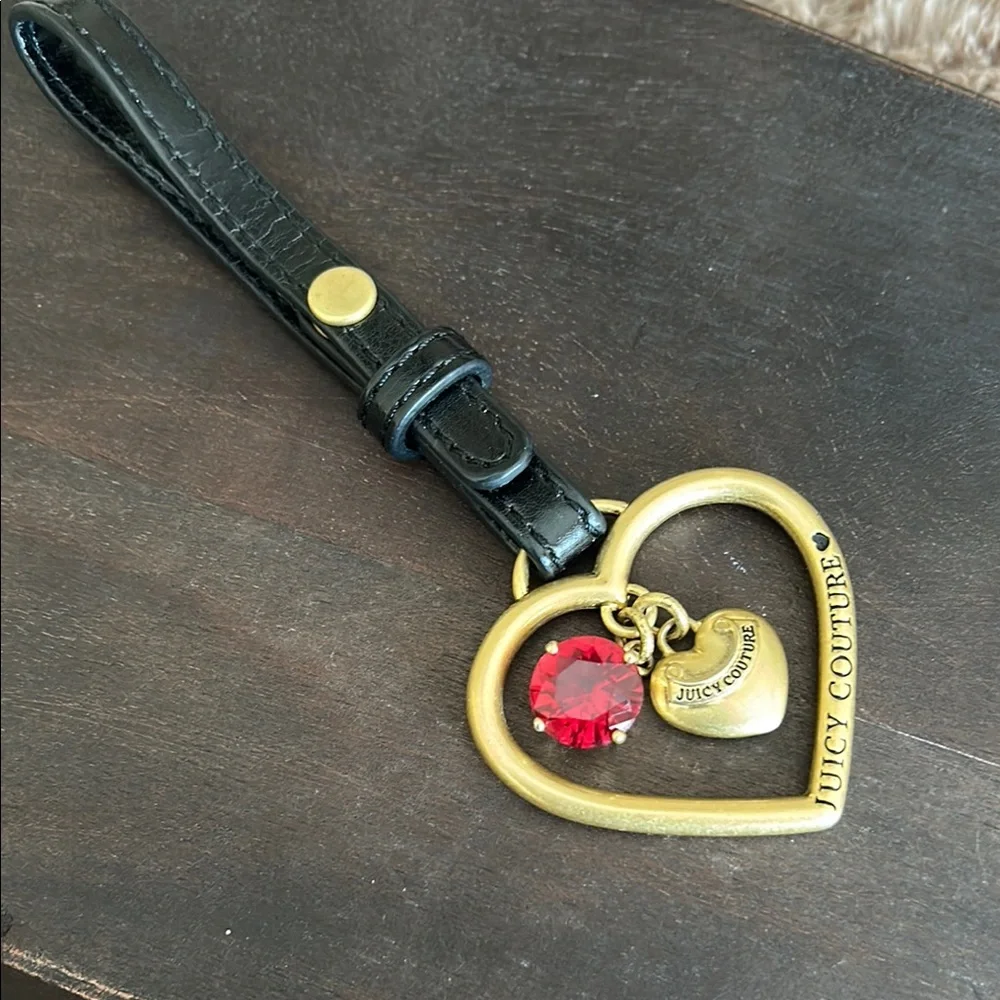 Juicy Couture Vintage bag Charm key fab/holder